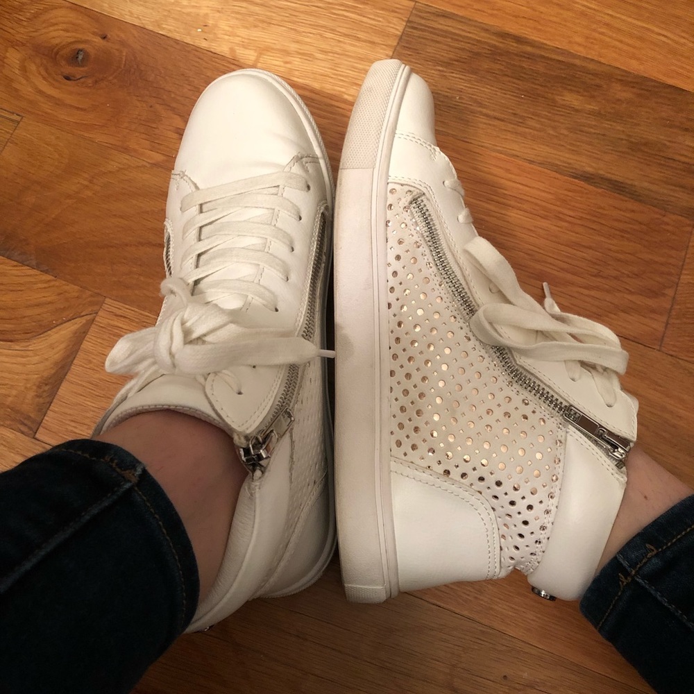 High Top White Sneakers
